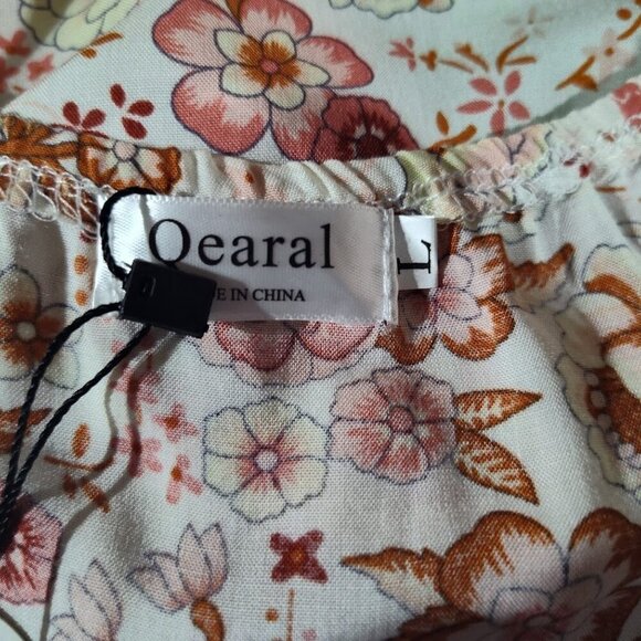 QEARAL – Floral dress – Has adjustable shoulder straps, pockets, Women's Size L - Picture 12 of 14